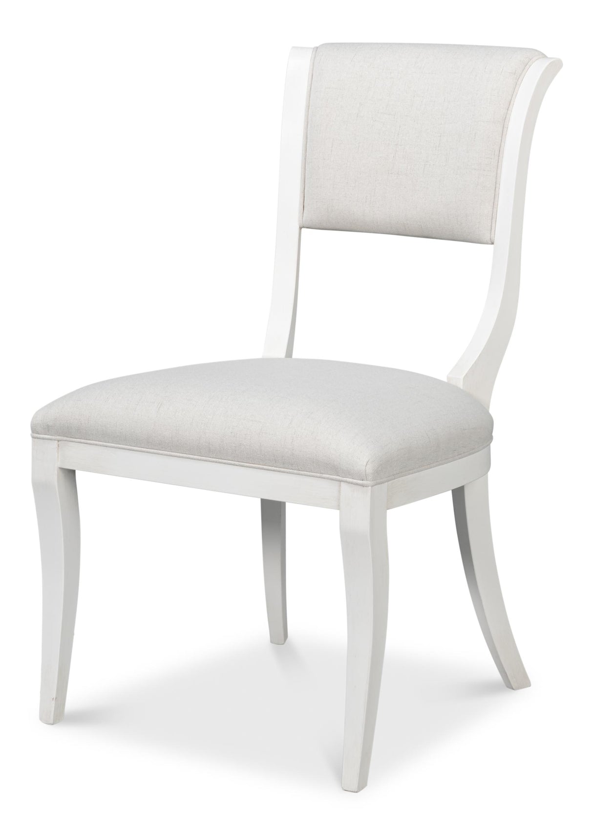 Sarreid Trophy Elegant Side Chair  Cream