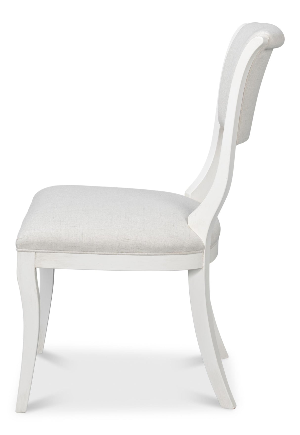 Sarreid Trophy Elegant Side Chair  Cream