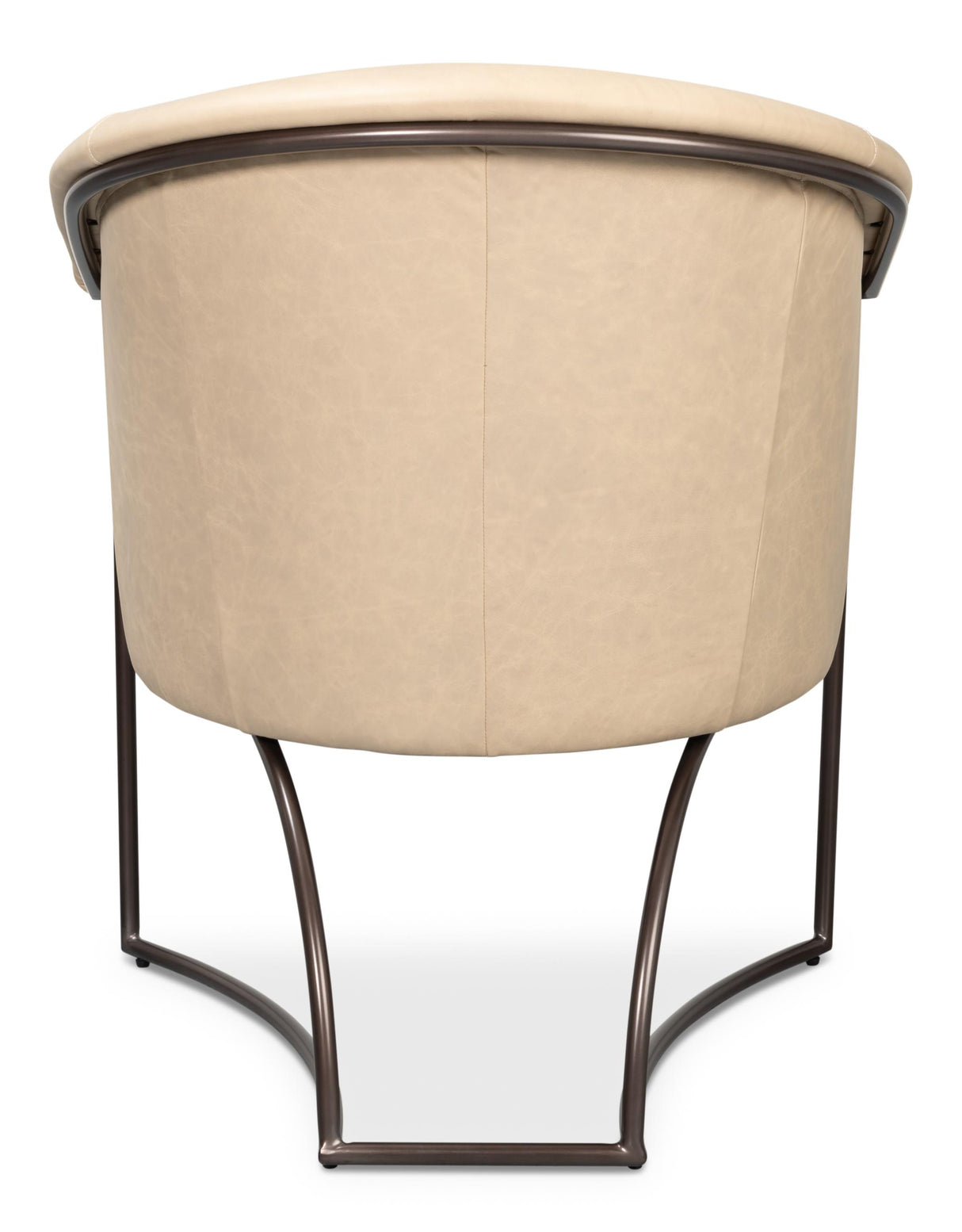 Sarreid Nagel Distilled Leather Chair White