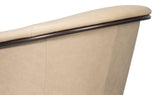 Sarreid Nagel Distilled Leather Chair White