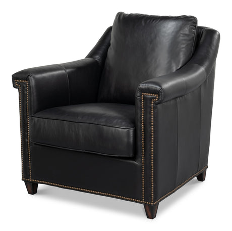 Sarreid Vandike Arm Chair  Onyx Black