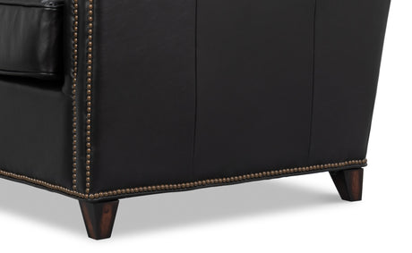 Sarreid Vandike Arm Chair  Onyx Black