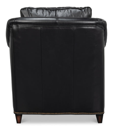 Sarreid Vandike Arm Chair  Onyx Black