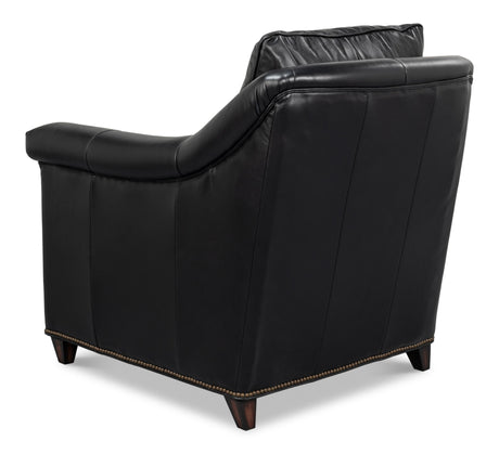 Sarreid Vandike Arm Chair  Onyx Black
