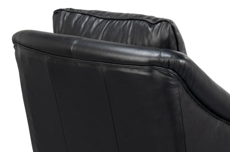 Sarreid Vandike Arm Chair  Onyx Black