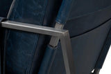 Sarreid Edmonds Distilled Leather Chair Blue