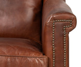 Sarreid Vandike Arm Chair  Newark Brown