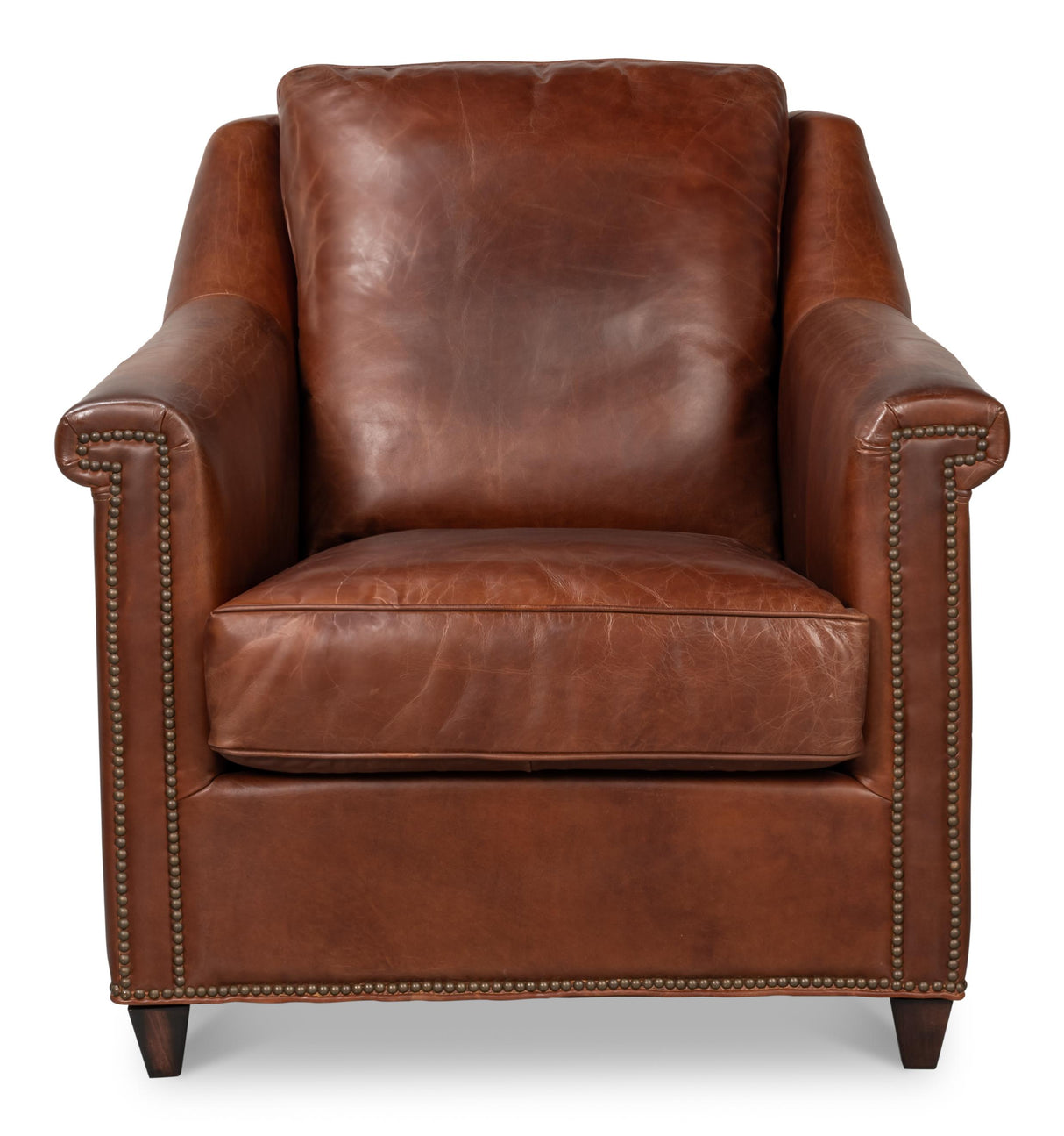 Sarreid Vandike Arm Chair  Newark Brown