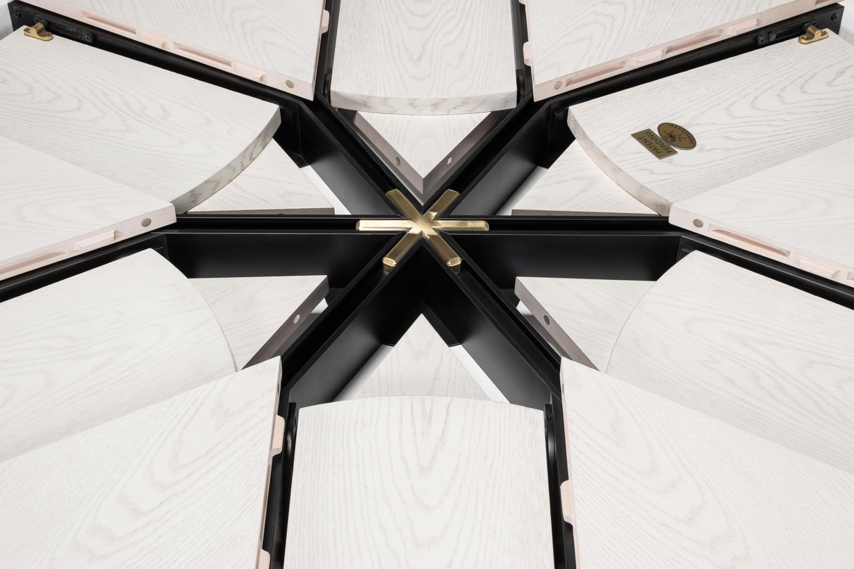 Sarreid Casual Jupe Dining Table Working Wht Lg