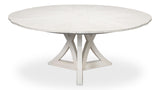Sarreid Casual Jupe Dining Table Working Wht Lg