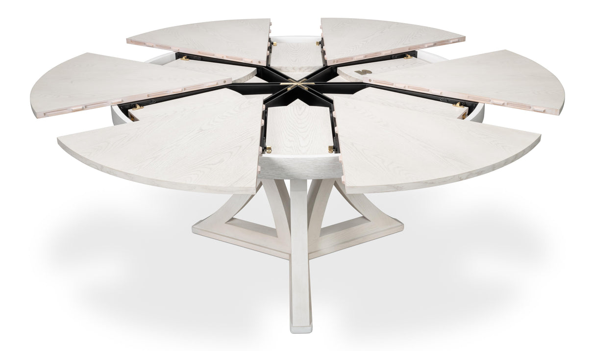 Sarreid Casual Jupe Dining Table Working Wht Lg