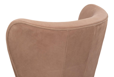 Sarreid Lombard Wing Chair Greece Grey Leather