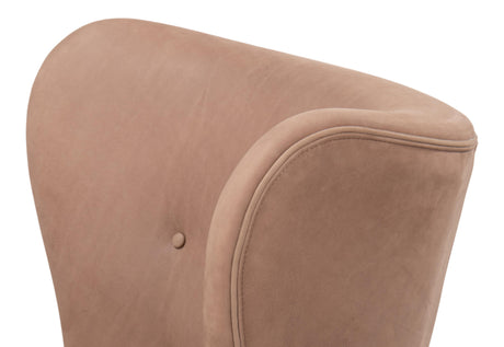 Sarreid Lombard Wing Chair Greece Grey Leather