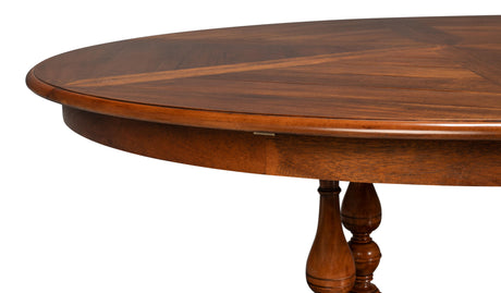 Sarreid Walnut Jupe Dining Table  Large