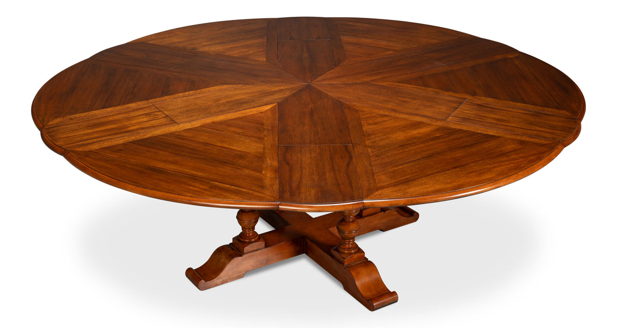 Sarreid Walnut Jupe Dining Table  Large
