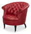 Sarreid Bastian Armchair  New Rouge Leather