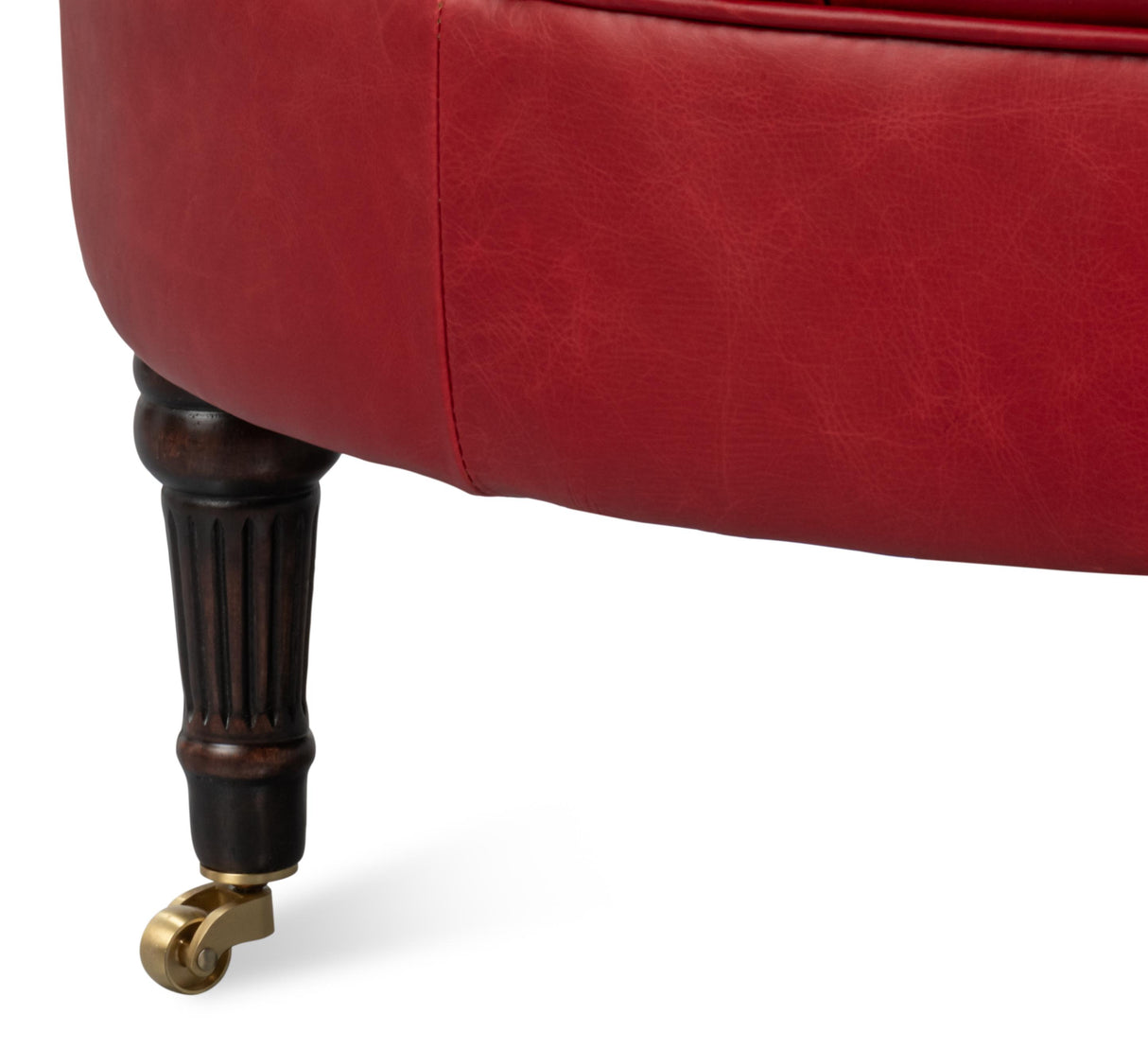 Sarreid Bastian Armchair  New Rouge Leather