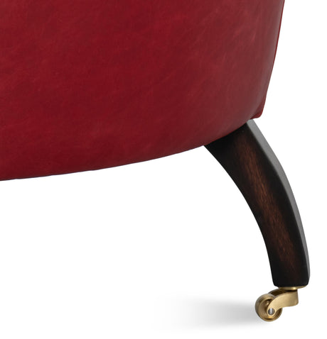 Sarreid Bastian Armchair  New Rouge Leather