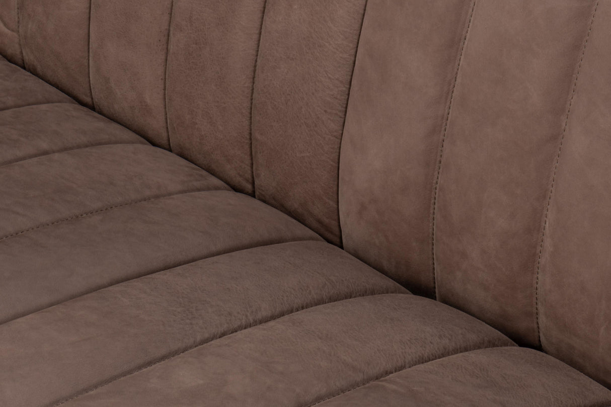 Sarreid Denys Leather Sofa  Scotland Grey