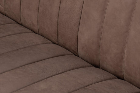 Sarreid Denys Leather Sofa  Scotland Grey