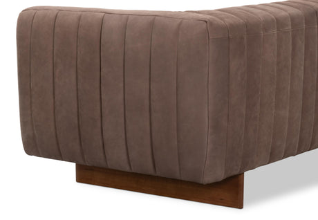 Sarreid Denys Leather Sofa  Scotland Grey