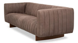 Sarreid Denys Leather Sofa  Scotland Grey