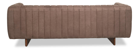 Sarreid Denys Leather Sofa  Scotland Grey