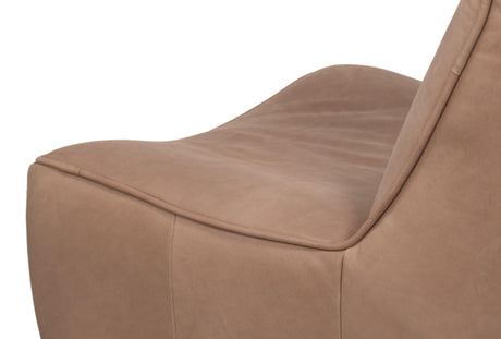 Sarreid Kennett Swivel Chair Greece Grey Leather