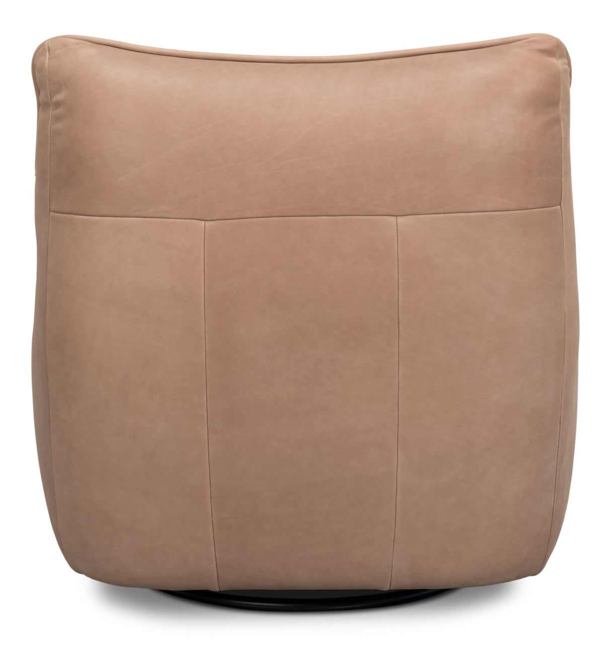 Sarreid Kennett Swivel Chair Greece Grey Leather