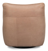 Sarreid Kennett Swivel Chair Greece Grey Leather