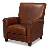 Sarreid Recliner Chair Newark Brown