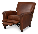 Sarreid Recliner Chair Newark Brown