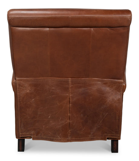 Sarreid Recliner Chair Newark Brown
