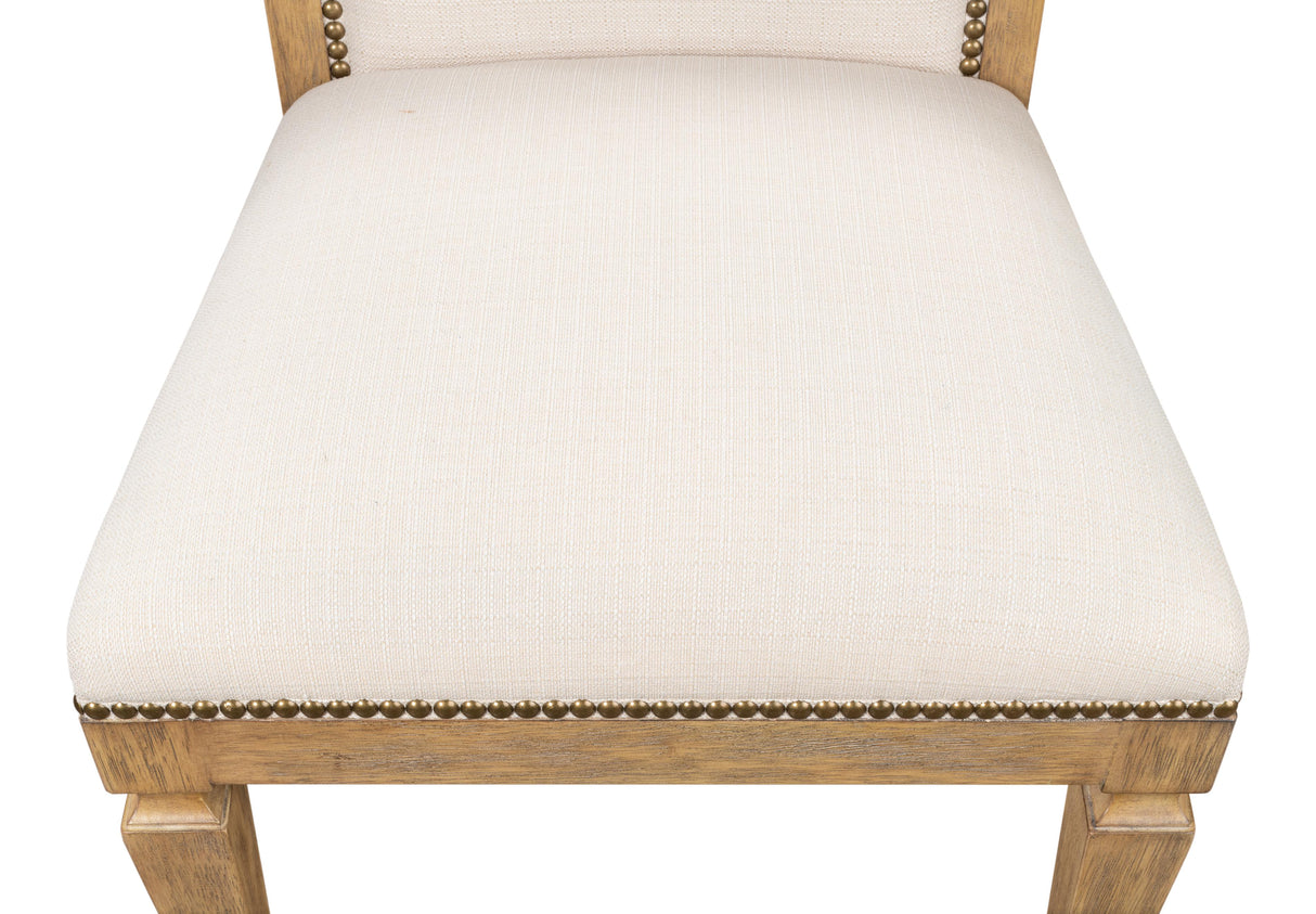 Sarreid Scroll Back Dining Sd/Chr  Heather Grey