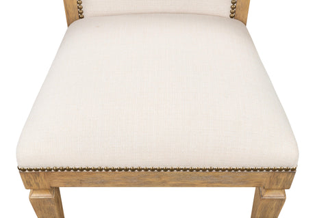 Sarreid Scroll Back Dining Sd/Chr  Heather Grey