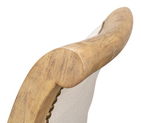 Sarreid Scroll Back Dining Sd/Chr  Heather Grey