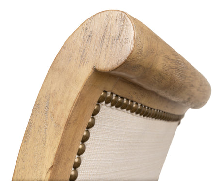 Sarreid Scroll Back Dining Sd/Chr  Heather Grey