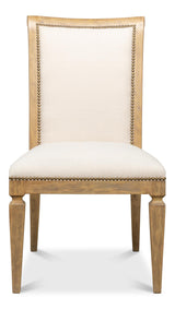 Sarreid Scroll Back Dining Sd/Chr  Heather Grey