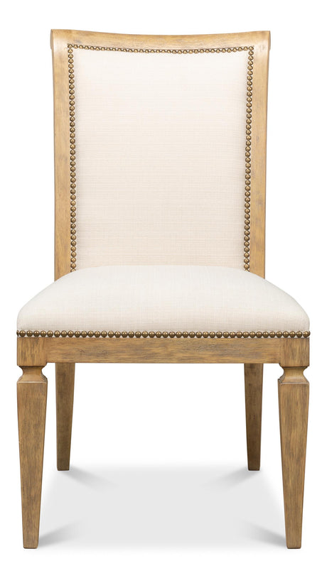 Sarreid Scroll Back Dining Sd/Chr  Heather Grey