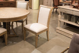 Sarreid Scroll Back Dining Sd/Chr  Heather Grey