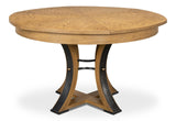 Sarreid Tower Jupe Dining Table  Med Heather Gry