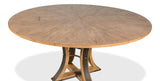 Sarreid Tower Jupe Dining Table  Med Heather Gry