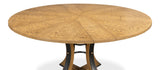 Sarreid Tower Jupe Dining Table  Med Heather Gry
