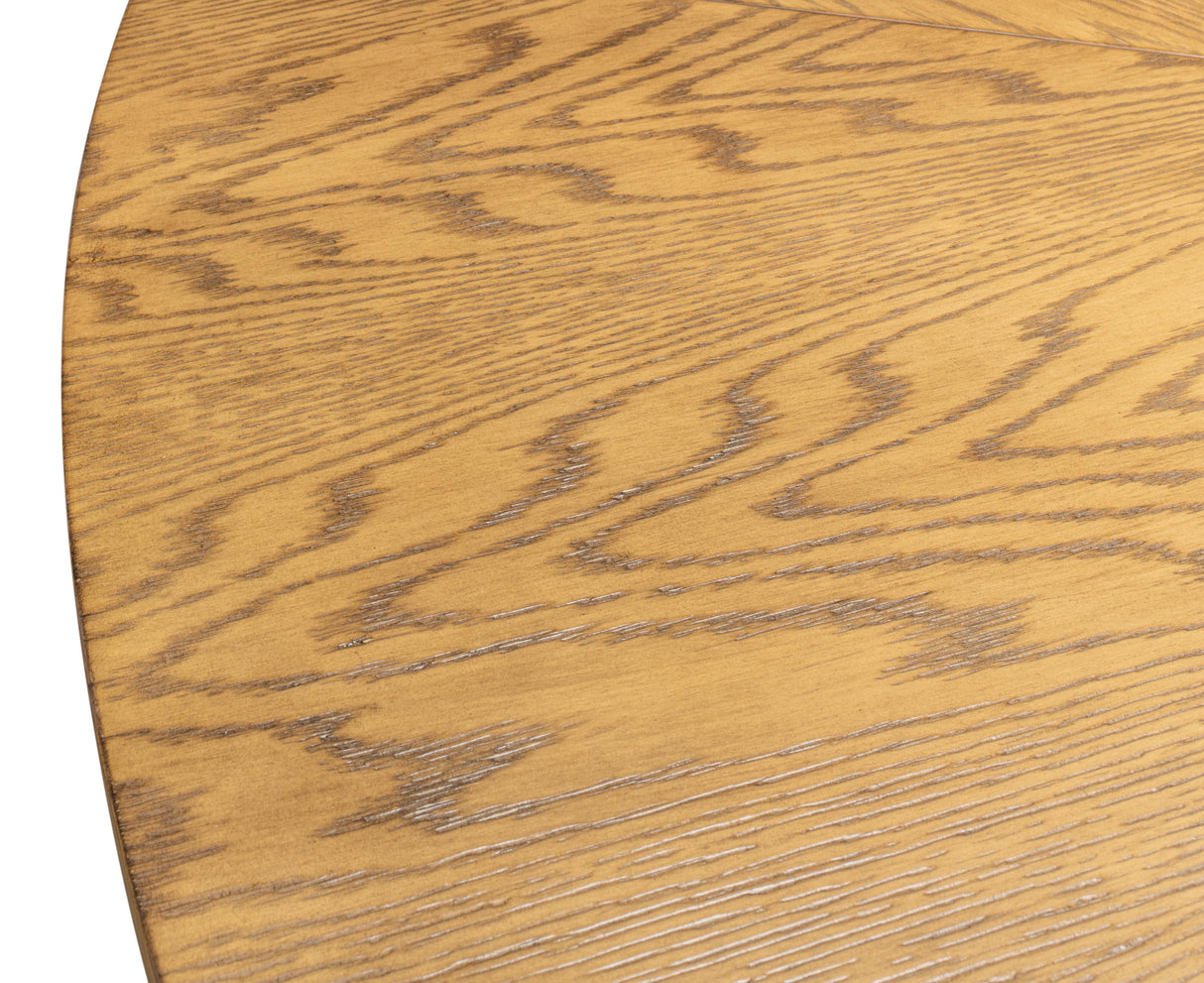 Sarreid Tower Jupe Dining Table  Med Heather Gry