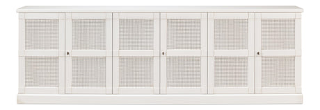 Sarreid Luciana 6 Cane Dr Buffet 112 Cortina Wh