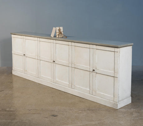 Sarreid Luciana Wood Drs Buffet 112 St.Wht Grey