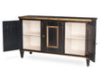 Sarreid Louis Xvi Buffet Powder Black W/Gold