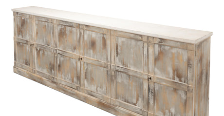 Sarreid Luciana Wood Drs Buffet 112 Grey Stucco