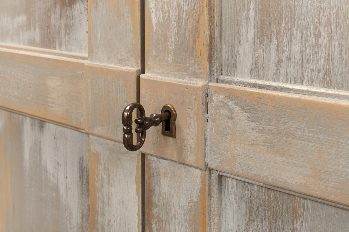 Sarreid Luciana Wood Drs Buffet 112 Grey Stucco