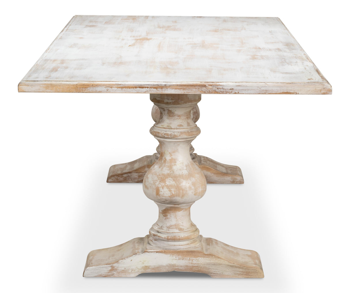 Sarreid Lionisio Trestle Table Disrupted White